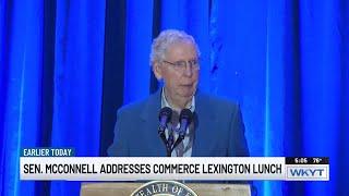 Senator McConnell speaks to business leaders at Commerce Lexington luncheon