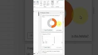 New Analyze Data Features in excel