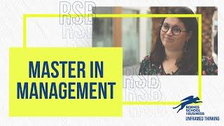 The Master in Management of Rennes School of Business