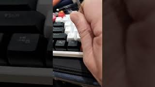 How to properly remove a key cap that is on a stabilizer on a mechanical keyboard.