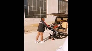 Making light work of carrying heavy objects by potable electric forklift