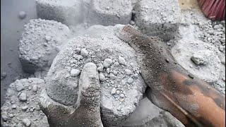 ASMR| Crunchy Stoney Sand Cement Dry Crumbles Compilation | End is About Dust Play  #satisfying