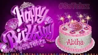 Abiha | Happy Birthday | Happy Birthday WhatsApp Status with Name | WhatsApp Status |