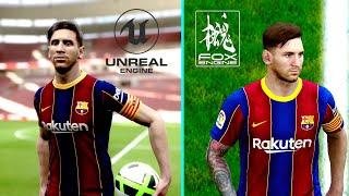  PES 2021 vs eFootball (PES 2022)  - Gameplay Comparison • Free kick, Penalty, Celebration