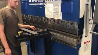 Standard Industrial 90 Ton Press Brake with ESA 640 Touch Screen Controller