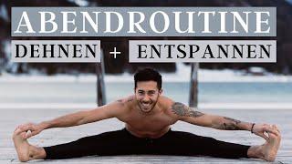 ABENDROUTINE - Dehnen zum Entspannen & besser Einschlafen I Yoga & Flexibilität