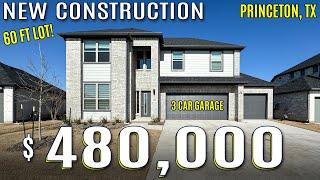 INSIDE A $480k 2 STORY NEW CONSTRUCTION HOME ON 60 FT LOT IN PRINCETON TX - 3 CAR GARAGE, 2690 SQFT