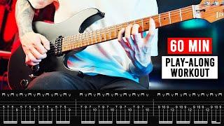 BEST 60 MIN GUITAR WORKOUT - alternate picking, sweep picking, legato & more!