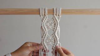 DIY Beginner Macrame Tutorial: Diamond Pattern with a Twist!