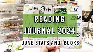 Reading Journal 2024 | June Stats and Books