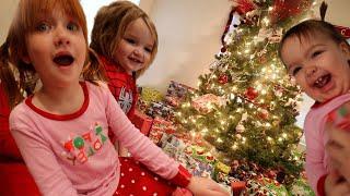 CHRiSTMAS MORNiNG!!  Adley Niko & Navey opening presents from Santa and playing! family routine 2021