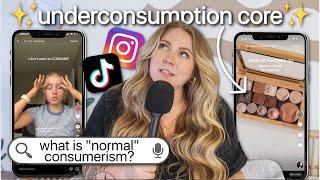 is anti-consumerism trendy?? | underconsumption core deinfluencing & anti-hauls