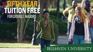 Wanting to earn a double major or double degree?  At Belhaven Your 5th Year is free!