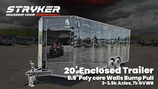 8.5x20 Spartan Enclosed Trailer vin# 43519