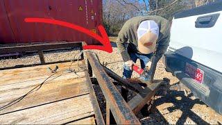 I surprised my Neighbor by Cutting up his Trailer!