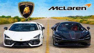 McLaren 750S v Lambo Revuelto: DRAG RACE