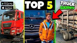 TOP 5 BEST TRUCK SIMULATOR GAMES ON MOBILE!! | Best Truck games for Android & iOS #trucksimulator