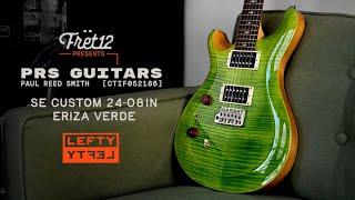 FRET12 Guitar Supply - PRS SE Custom 24-08 Lefty Eriza Verde