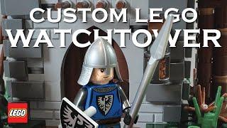 Custom LEGO Castle Watchtower MOC | Black Falcon Knights Build