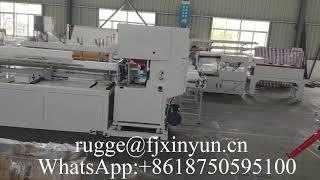 High speed automatic labeling maxi roll paper machine production line