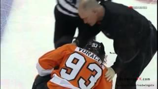 Jakub Voracek Gets 'Kronwalled' 03/06/12