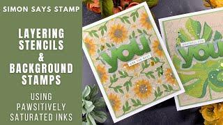 Layering Stencils & Background Stamps | Simon Says Stamp