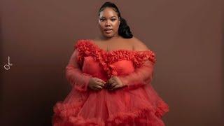 Unveil Elegance with the Oyemwen Custom - Made Autumn Off - Shoulder Tulle Robe