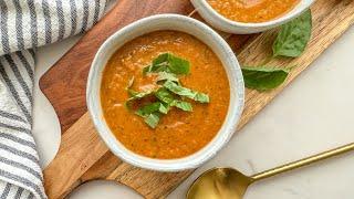 Summer Squash and Tomato Slow Cooker Soup Recipe