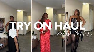 TRY ON HAUL FOR MY ANNIVERSARY DINNER DATE FT MEW MEWS