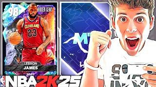 I WON KING OF THE COURT & GOT THIS FREE GALAXY OPAL HIDDEN GEM IN NBA 2K25 MyTEAM...