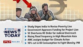 News Today | Daily Current Affairs | 2nd & 3rd March, 2025