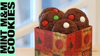 Gluten Free Mint M&Ms Chocolate Cookies Recipe Tutorial Christmas Cookies Gluten Free Habit