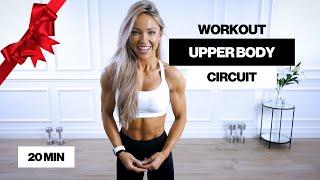 20 Minute Dumbbell Upper Body Circuit Workout | Caroline Girvan