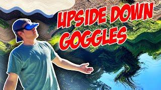 Disc Golf With Upside Down Goggles