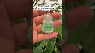 Guanyin Natural Jadeite Jade Necklace #buddha #buddhism #jadeite #jewelry #ytshorts