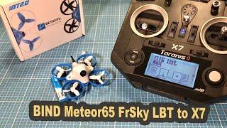 BetaFPV Meteor65 binding to Taranis Q X7 ACCST D16 EU LBT