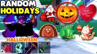 Blox Fruits, But The RANDOM Holidays Choose my Build For PvP!