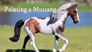 Painting a Mustang Stallion - Breyer CollectA Model Horse - Tutorial