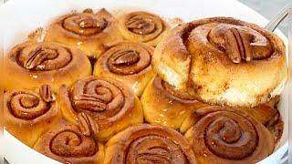 طرز تهیه رول دارچینی(سینابون) با سس کارامل -Cinnabon with Caramel