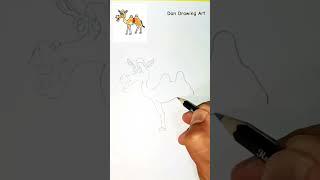 How to Draw Camel with Pencil |Tutorial Drawing step by step| Easy Draw for beginner