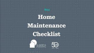 May Home Maintenance Checklist 2024 | ANHWP