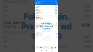 Full Margin Gold Forex. 100% profit in 1 hour