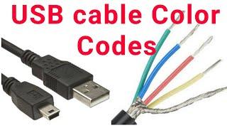 USB cable color code || USB cable color code positive and negative || USB wire color code