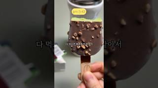 아이스크림 반 잘라먹는 소식좌 vlog #shorts