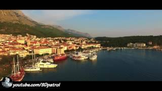 (4k) Drone over Makarska, Croatia