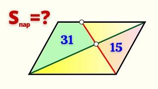 ЗАДАЧУ РЕШАЕТ ВОЛШЕБНАЯ ТЕОРЕМА! Площадь параллелограмма.