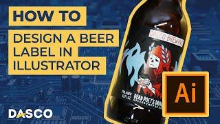 How to Design a Beer Bottle Label in Adobe Illustrator - Print Production Design Tutorial