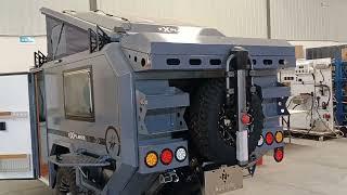 Introduction of reverse design left side door Australian standard njstar rv off road travel trailer