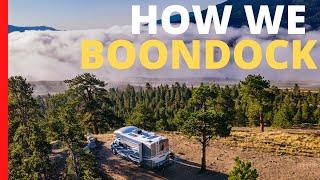 RV Boondocking Day in the Life | How We Camp Off Grid with a RV Solar System