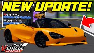 NEW Ford & Mclaren + Challenge In Vehicle Legends Roblox!